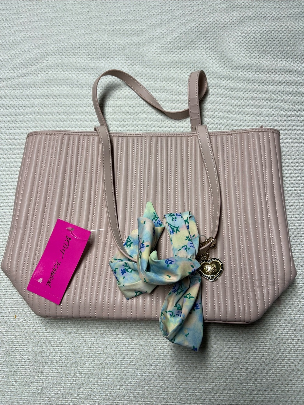 betsy johnson quilted Tote NWT